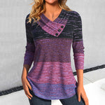Vintage Colorful Striped Blouse