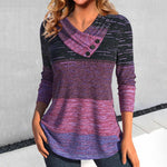 Vintage Colorful Striped Blouse