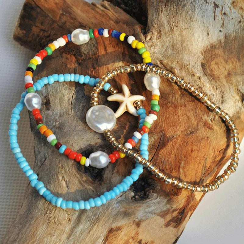 Bohemian Pearl Bracelet Set