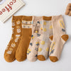 Pack of 5 pairs of flowered socks