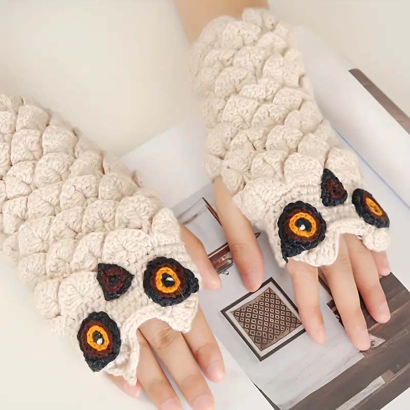 Cartoon Owl Gloves