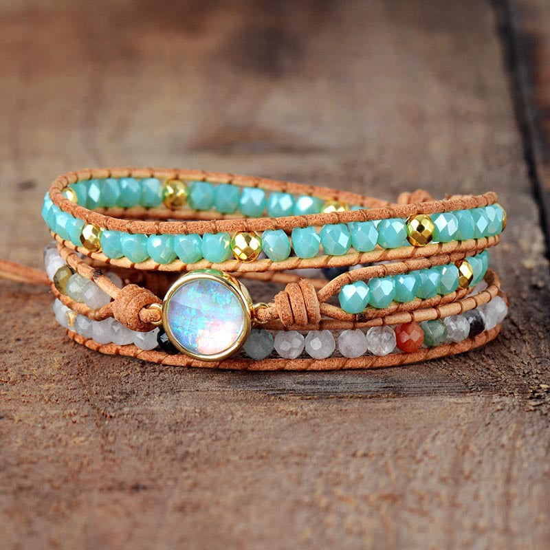 Boho Braided Pearl Bracelet