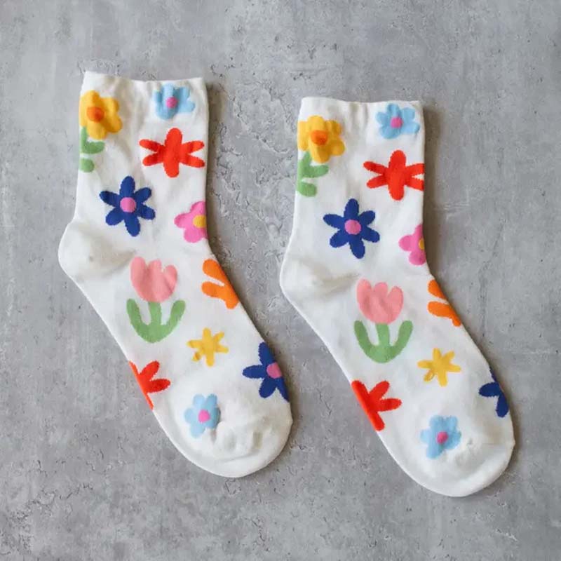 Relaxed Floral Socks