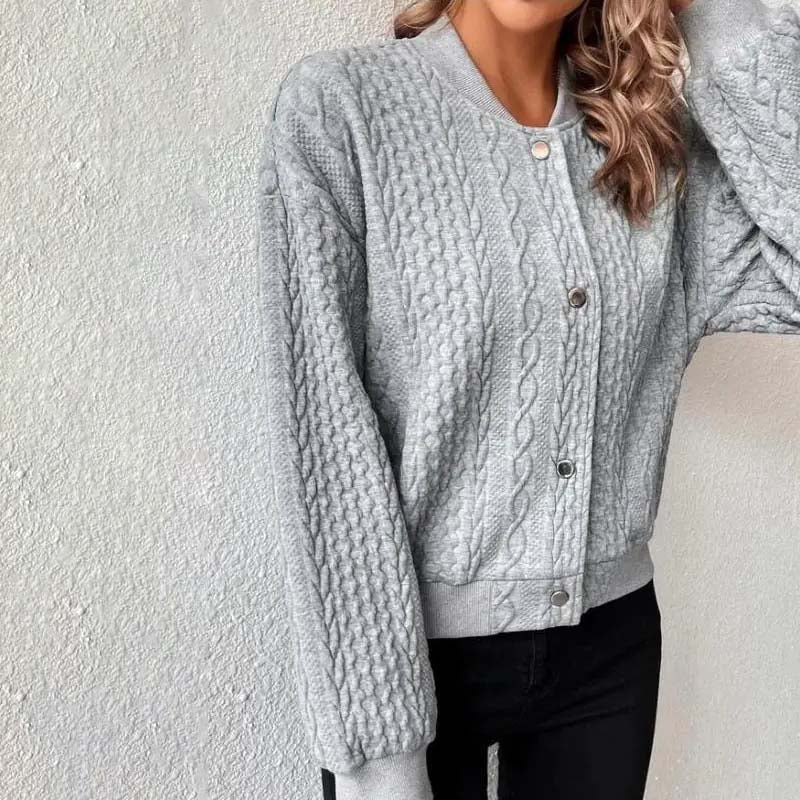 Casual Strikket Cardigan