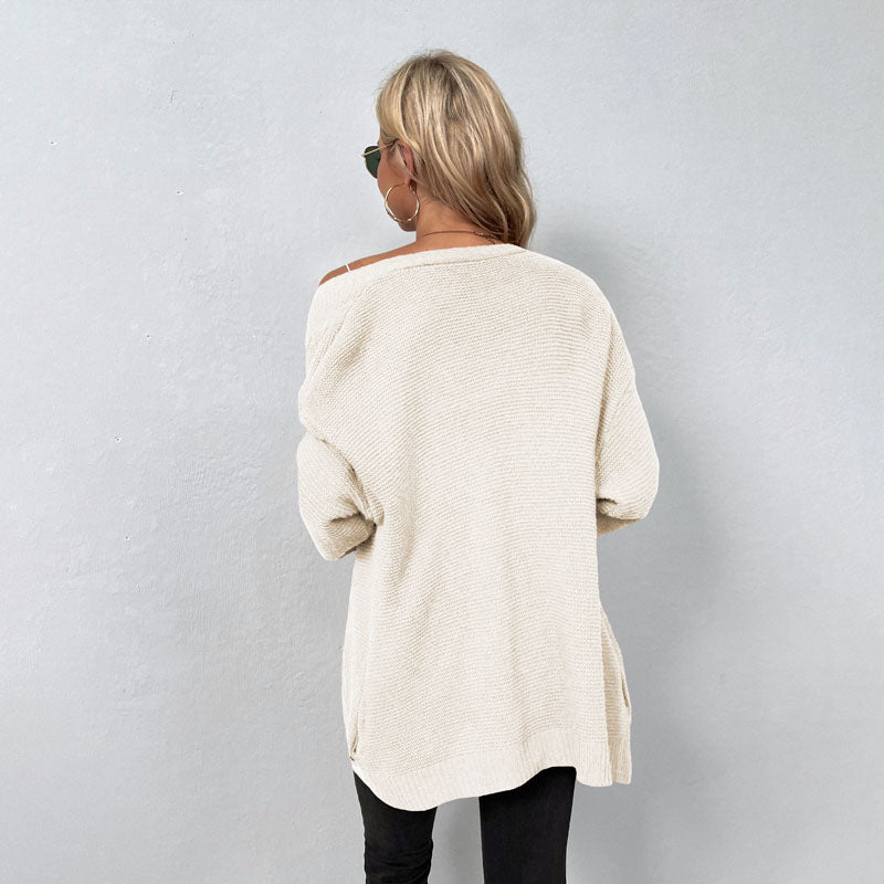 Afslappet Strik Cardigan