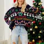 Afslappet Julestrikket Sweater