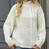 Afslappet Kabelstrikket Sweater