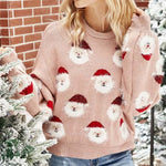 Afslappet Julestrikket Sweater