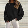 Afslappet Ensfarvet Sweater