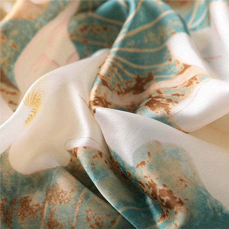 Casual Printed Silk Scarf