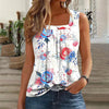 Tank top with fresh floral pattern