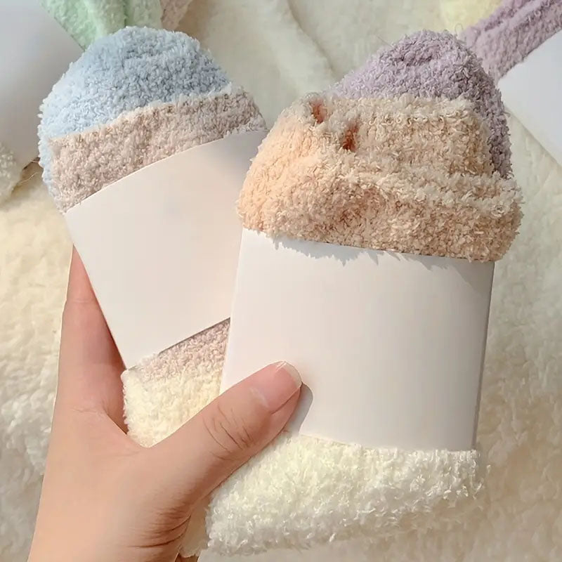 Warm plush socks