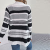 Afslappet Stribet Strik Cardigan