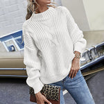 Afslappet Kabelstrikket Sweater