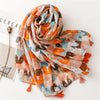 Creative scarf with cat print