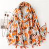 Creative scarf with cat print