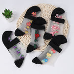 Pack of 5 pairs of flowered socks