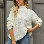 Afslappet Kabelstrikket Sweater