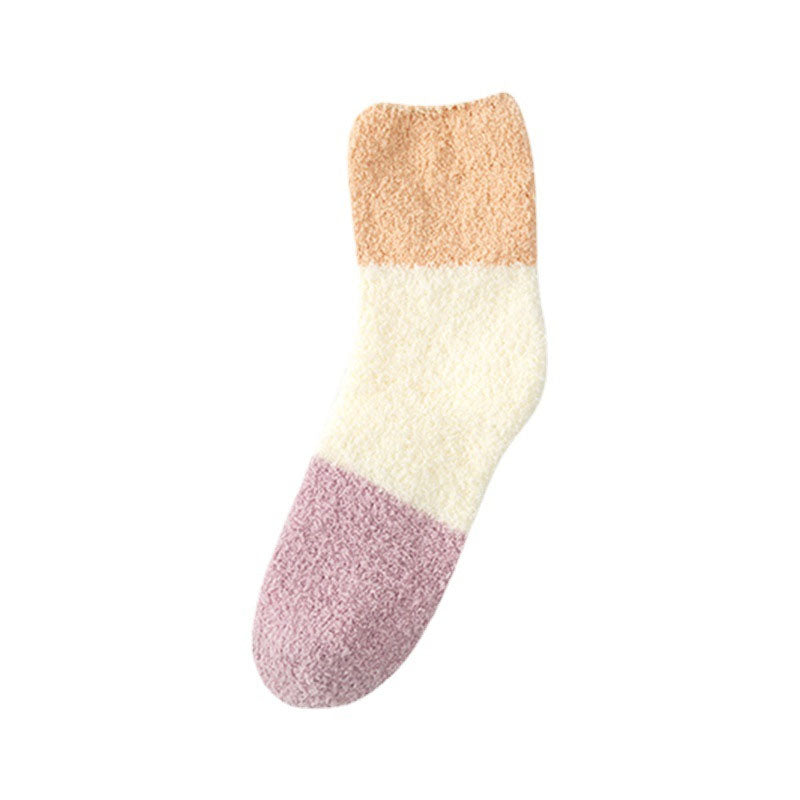 Warm plush socks