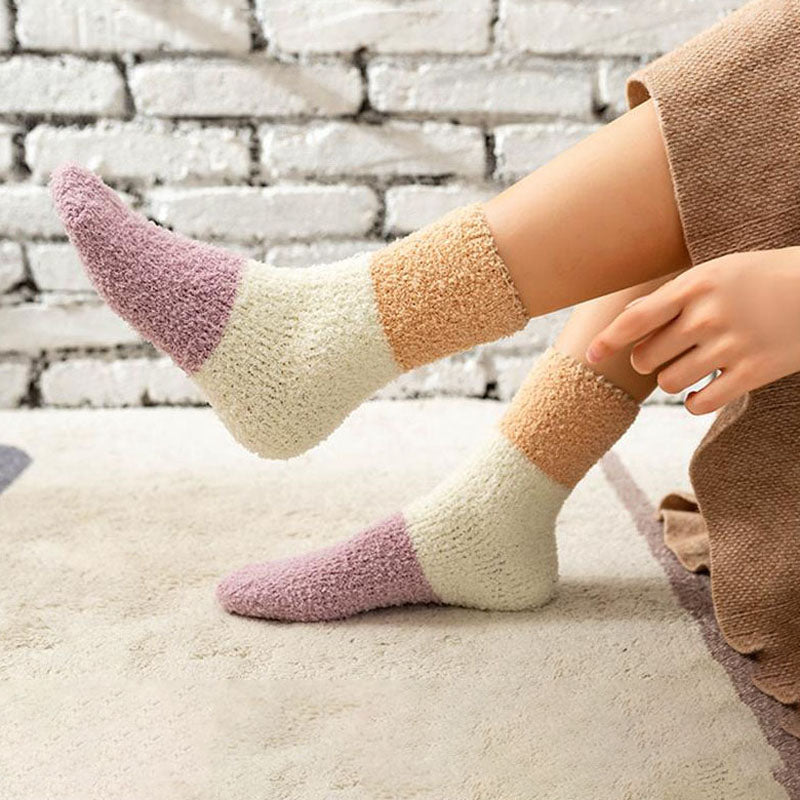 Warm plush socks