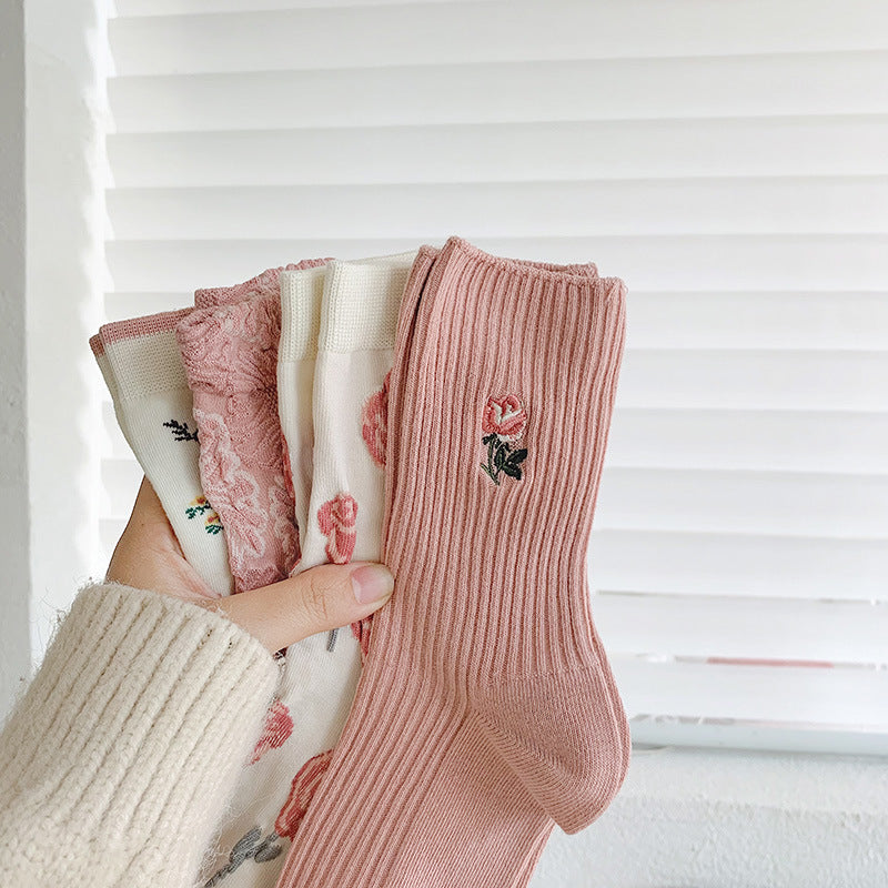 Relaxed Floral Socks