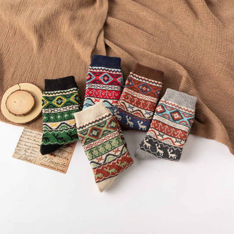 Pack of 5 pairs of ethnic socks