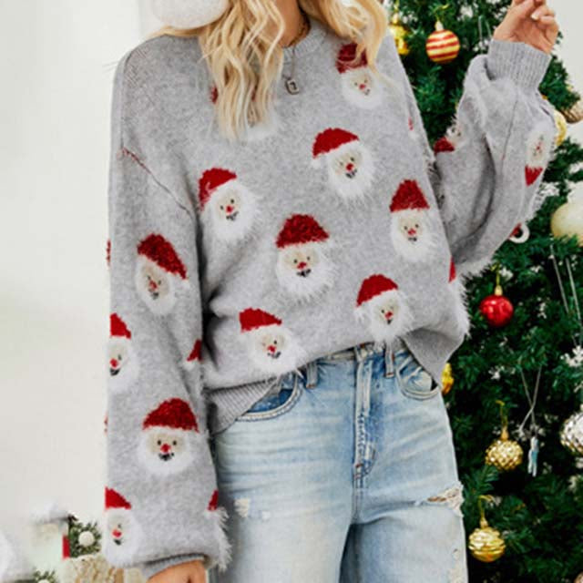 Afslappet Julestrikket Sweater