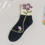 Relaxed Floral Socks