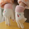 Cartoon Plush Warm Gloves