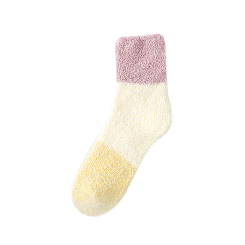 Warm plush socks