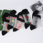 Pack of 5 pairs of flowered socks