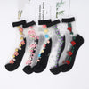 Pack of 5 pairs of flowered socks