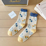 Relaxed Floral Socks