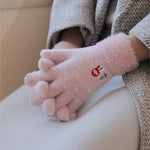 Cartoon Plush Warm Gloves