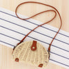 Vintage Half Round Straw Bag