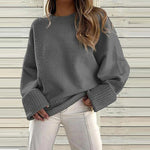 Afslappet Ensfarvet Sweater