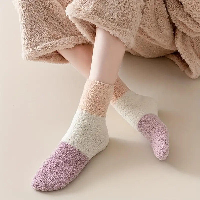 Warm plush socks