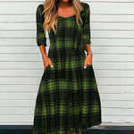 Vintage Plaid Kjole