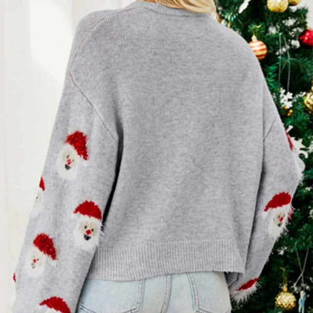 Afslappet Julestrikket Sweater