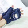 Warm Gloves With Cat Paws