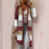 Stribet Patchwork Cardigan