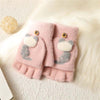 Warm Cartoon Cat Gloves